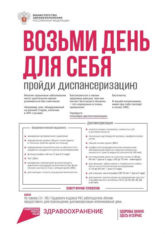 Пройди диспансеризацию